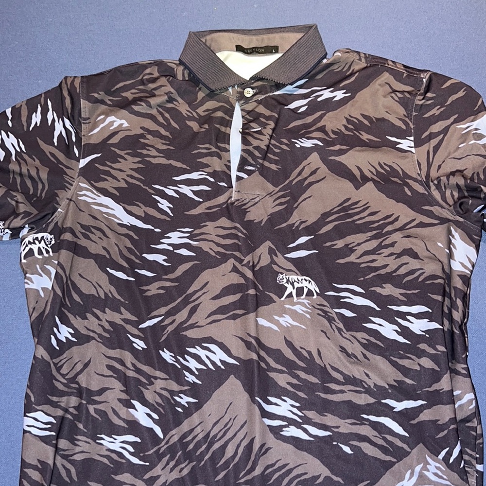 Greyson men’s golf polo size L